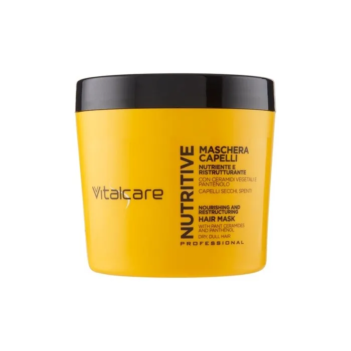 Vitalcare Nutritive Hair Mask with Plant Ceramides and Panthenol 500ml Floral Pattern