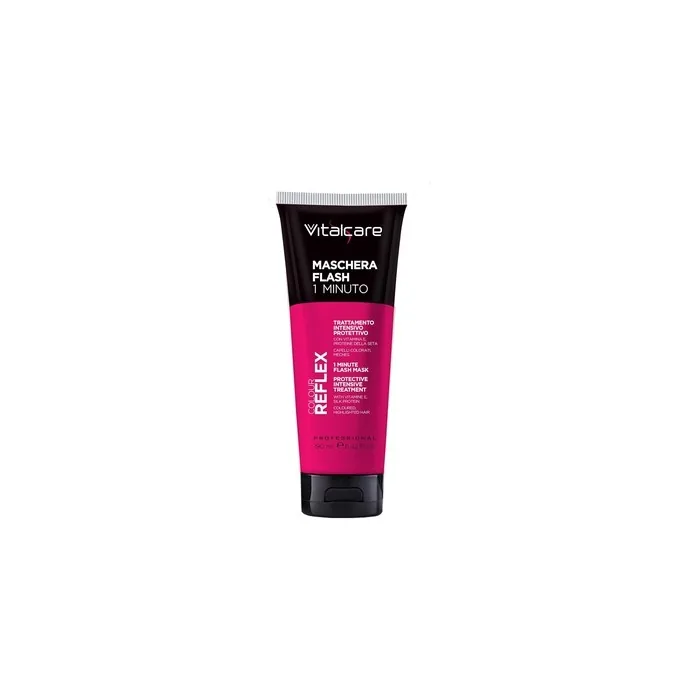 Vitalcare Colour Reflex Flash Mask 1 Minute for Brittle and Dyed Hair with Vitamin E and Silk Proteins 190ml