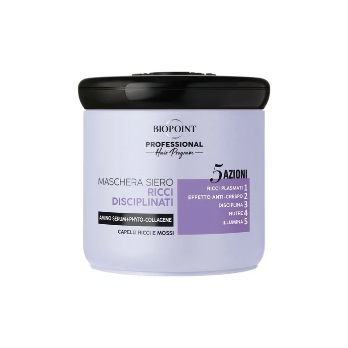 Biopoint Professional Curl Discipline Mask 5 Actions For Curly And Wavy Hair 400 Ml