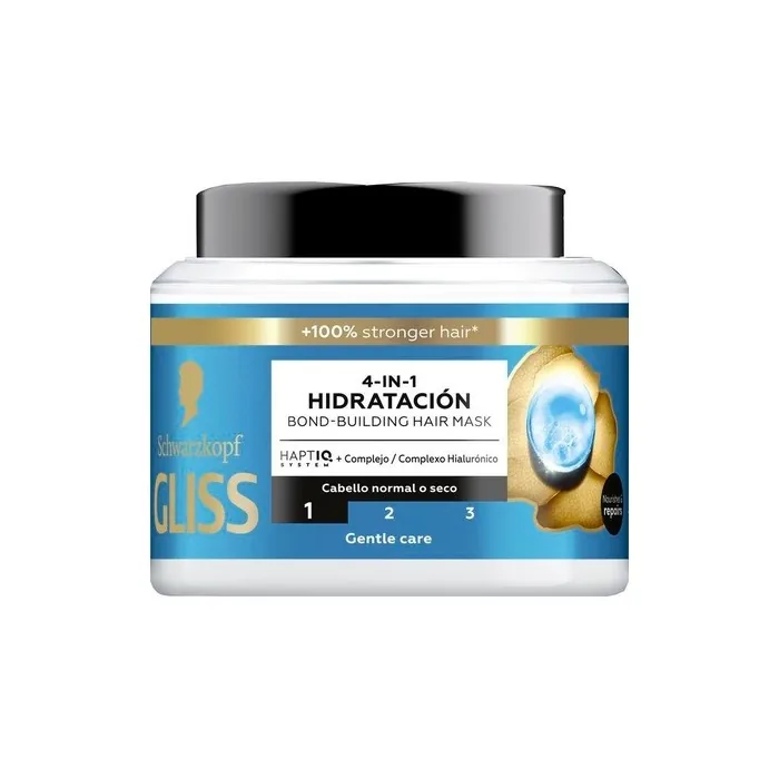 Gliss Hydrating Hair Mask 4 In 1 With Hyaluronic Complex 400 Ml