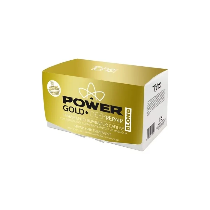 Tahe Power Gold Deep Repair Hair Mask for Blonde Hair 60ml - Pack of 6