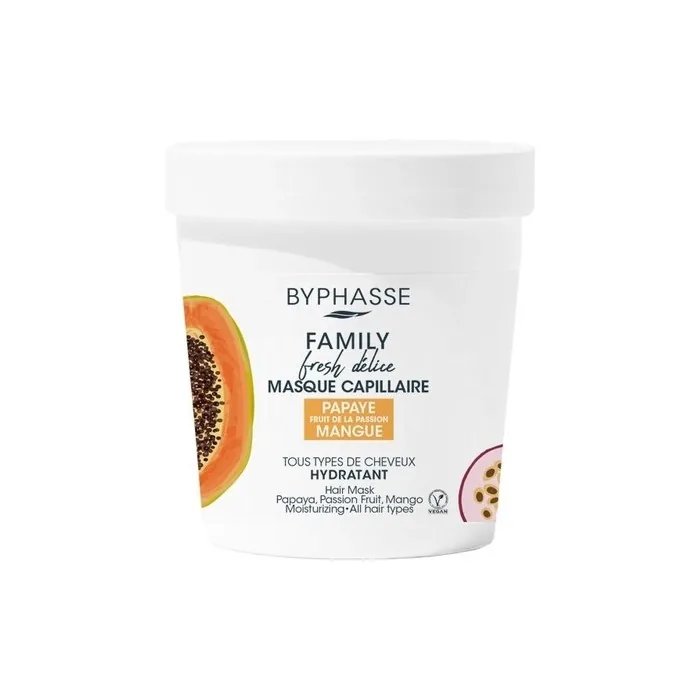 Family Fresh Delice Mask For All Hair Types Papaya & Passion Fruit & Mango 250ml