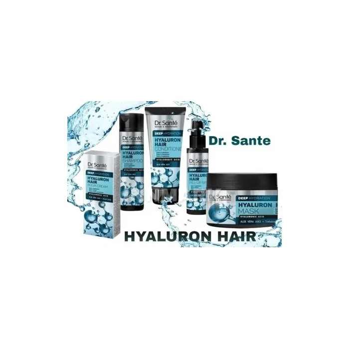 Dr. Sante Hyaluron Hair Deep Hydration Shampoo Mask Spray Aqua Cream Conditioner