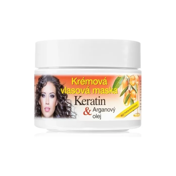 Bione Cosmetics Keratin Argan Regenerating Hair Mask 260 Ml