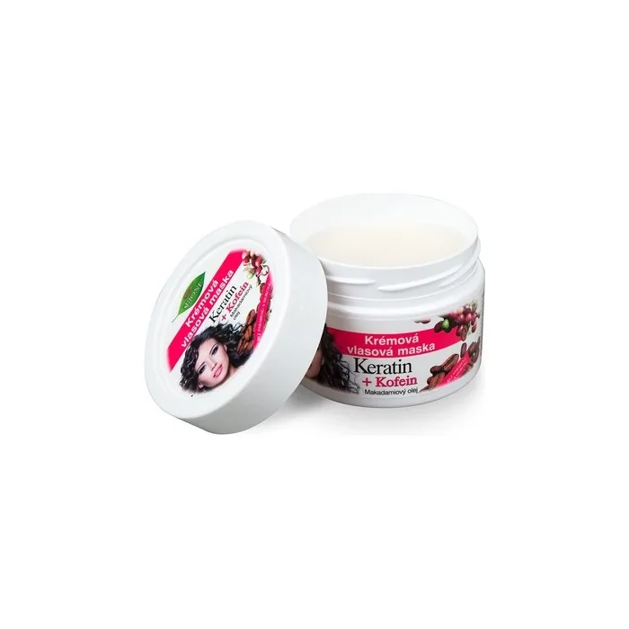 Bione 100% Organic & Vegan Hair Mask With Keratin & Caffeine & Macadamia Oil Without