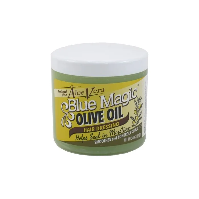 Blue Magic Olive Oil Hair Dressing With Aloe Vera 12 Ounce