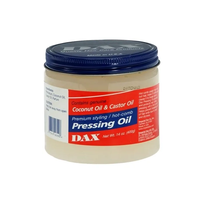Dax Coconut Pressing Oil Jar High Gloss Breakage Control 400g