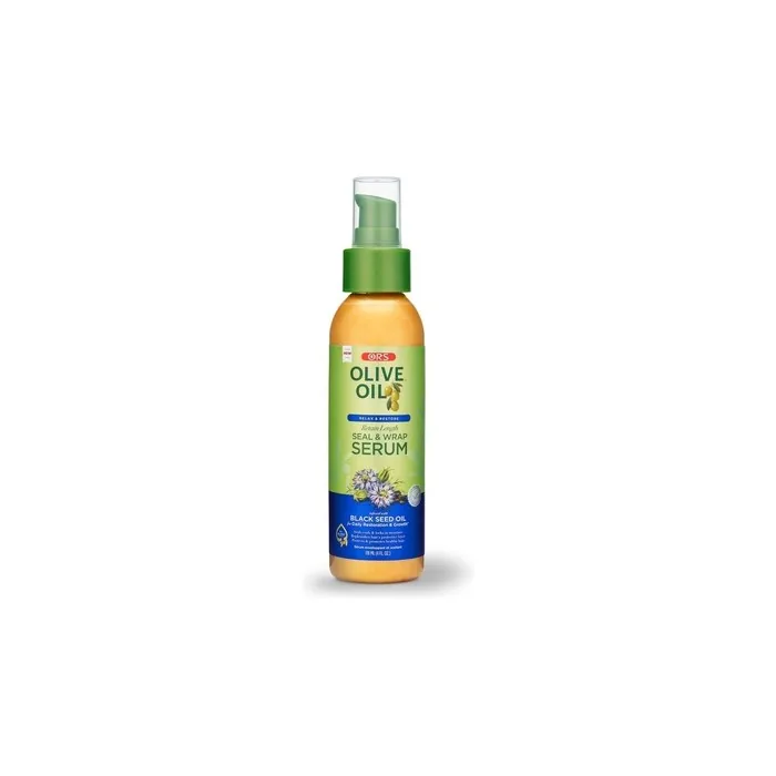 Ors Olive Oil Relax & Restore Retain Length Seal & Wrap Serum 4oz