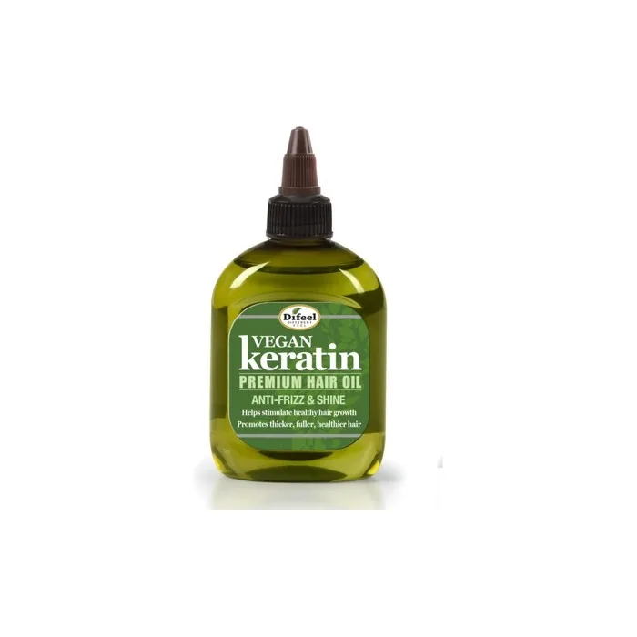 Difeel Vegan Keratin Premium Hair Oil Anti Frizz and Shine 7.1 oz.