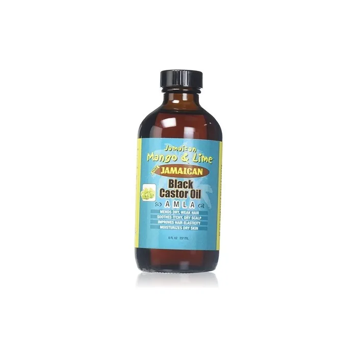 Jamaican Mango & Lime Black Castor Oil with AMLA for Dry & Weak Hair 4oz