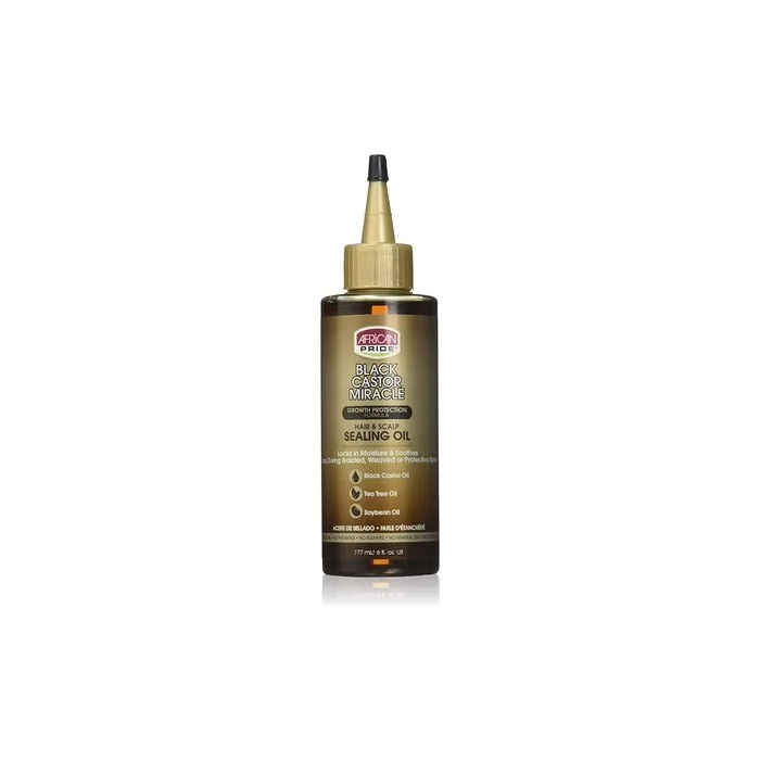 African Pride Black Castor Miracle Hair & Scalp Sealing Oil 6oz