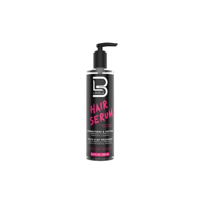 L3 Level 3 Hair Serum Repairs Damaged Hair Softens and Smoothing Reduces Frizziness 6.7 Fl Oz
