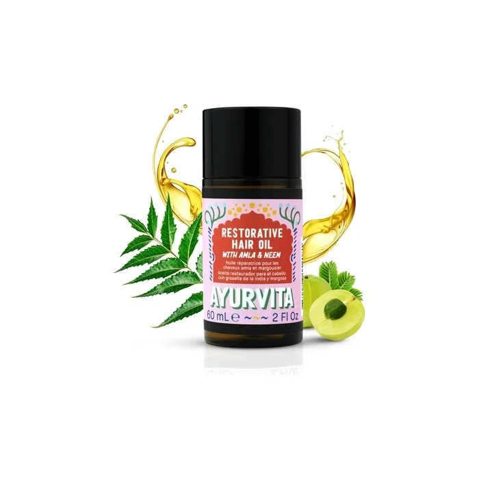 Ayurvita Amla & Neem Hair Oil - Restorative Hair Care for Dry Hair