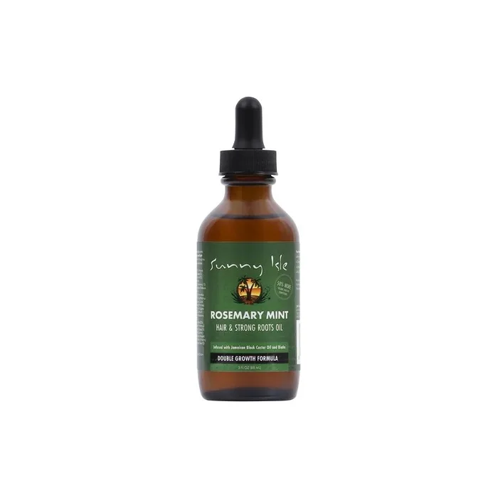 Sunny Isle Rosemary Mint Hair And Strong Roots Oil 3oz Infused With Biotin