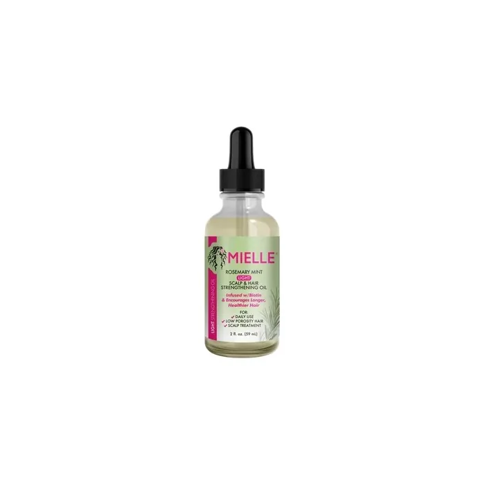 Mielle Organics Rosemary Mint Light Scalp & Hair Strengthening Oil - 2 Fl Oz