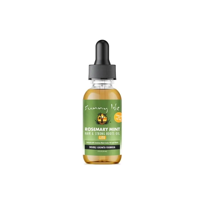 Sunny Isle Rosemary Mint Hair and Strong Roots Oil Lite 2oz