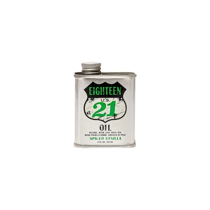 18.21 Man Made Hair Skin and Beard Oil for Men Spiced Vanilla - 50ml