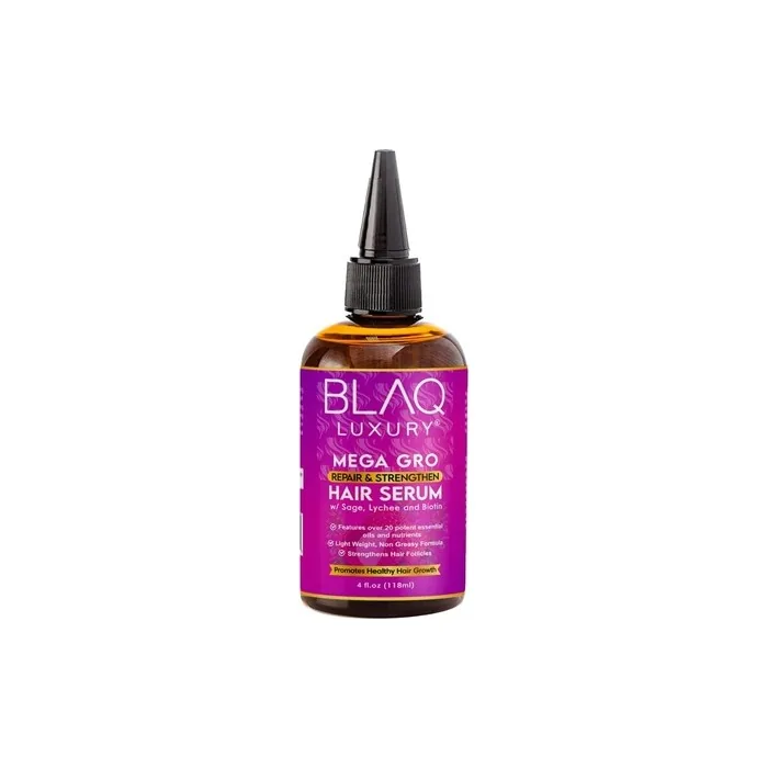 Blaq Luxury Hair Repair & Strengthening Serum with Biotin, Lychee & Sage 4oz