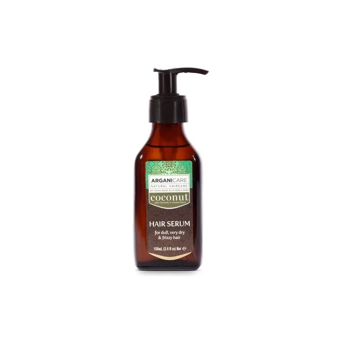 ARGANICARE Ultra-Nourishing Repairing Serum with Coconut Oil for Dull, Very Dry and Curly Hair 100ml