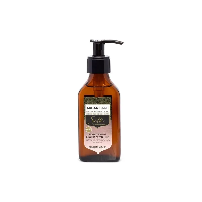 Arganicare Organic Argan Oil and Silk Smoothing Anti Frizz Control Hair Serum Treatment 100ml