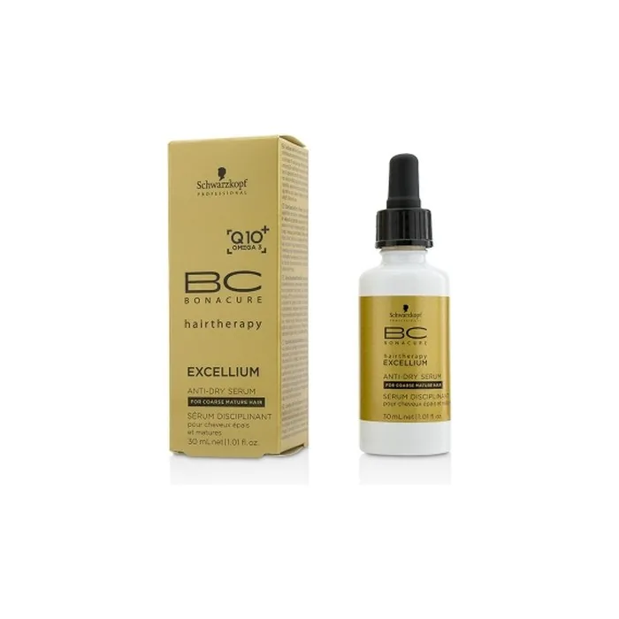 Schwarzkopf Bc Excellium Q10 Omega 3 Antidry Serum For Coarse Mature Hair 30ml