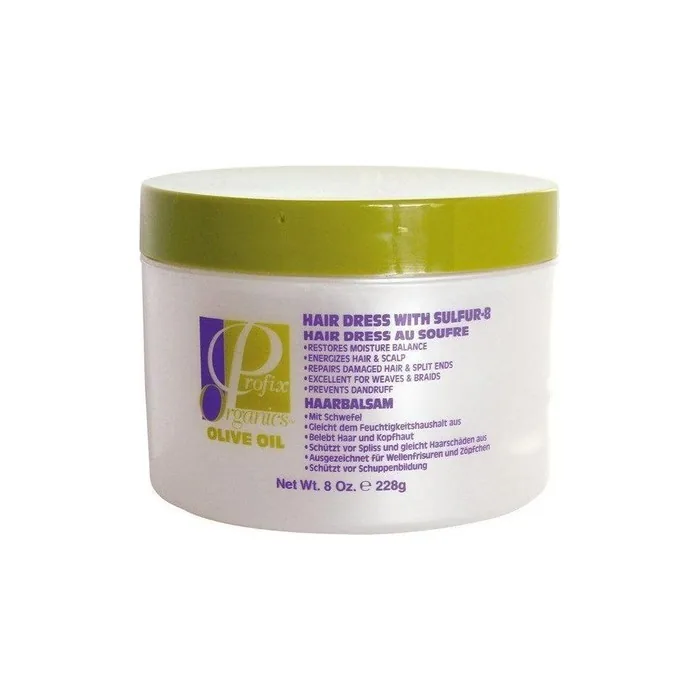 Profix Organic Olive Oil Hair Dress With Sulfur 8 - 8 Oz
