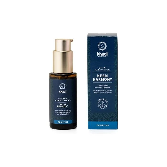 Khadi Neem Harmony Hair Oil Active Against Dandruff and Itching