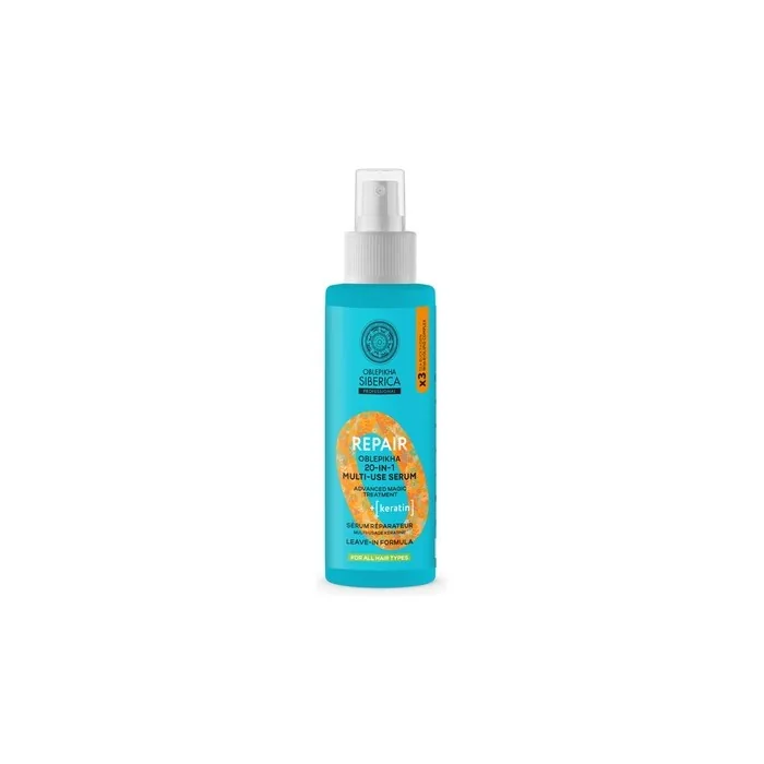 Natura Siberica Oblepikha Repair Keratin Serum Hair Multi-Use 2 In 1 200 Milliliters