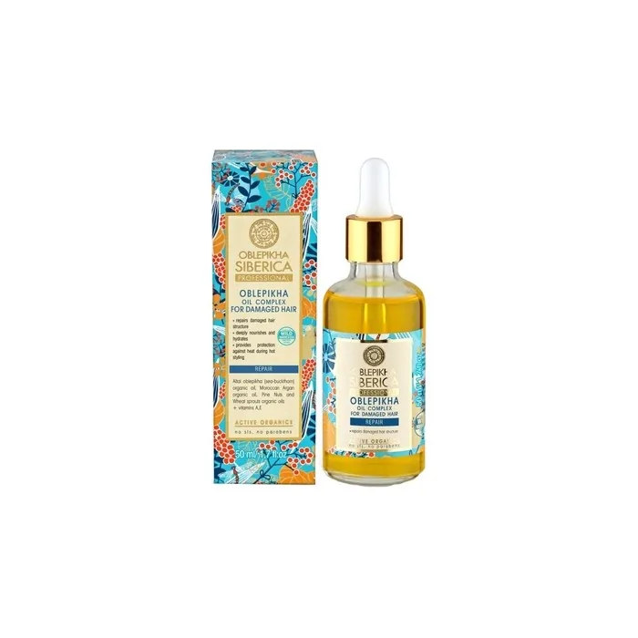 Oblepikha Professional Sea Buckthorn Restorative Hair Oil For Damaged Hair 50ml
