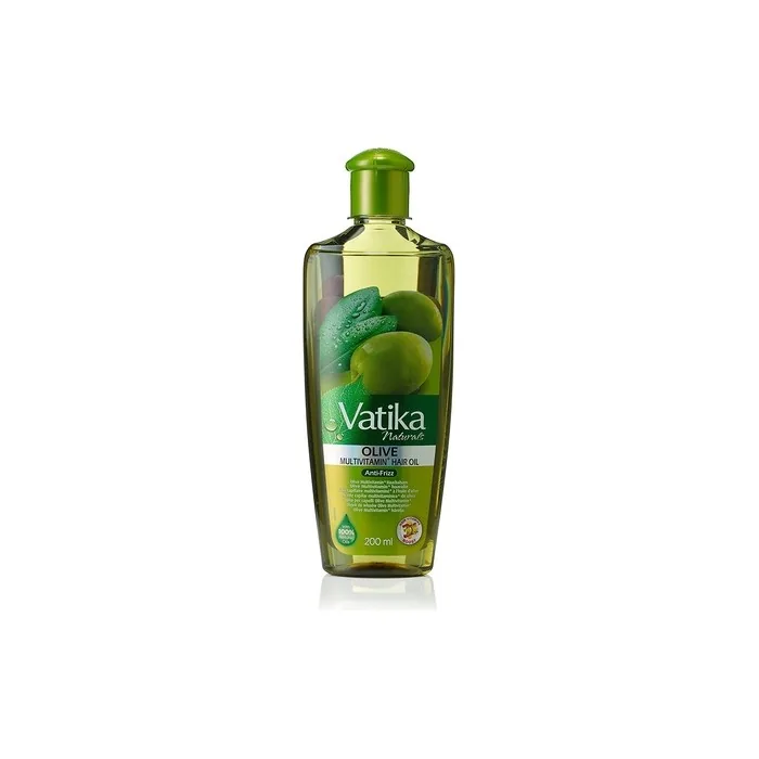 Vatika Naturals Olive Enriched Hair Oil 200ml - Enriched with Almond and Vitamin E for All Hair Types