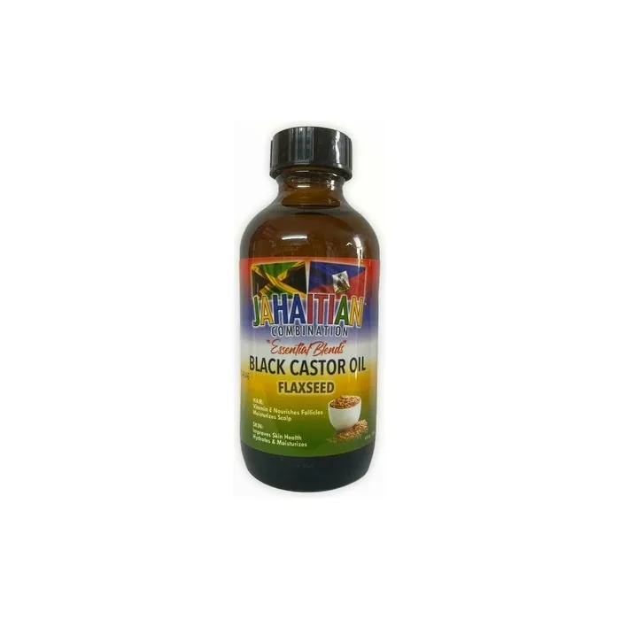 Jahaitian Combination Black Castor Oil for Hair and Skin 4oz 118ml