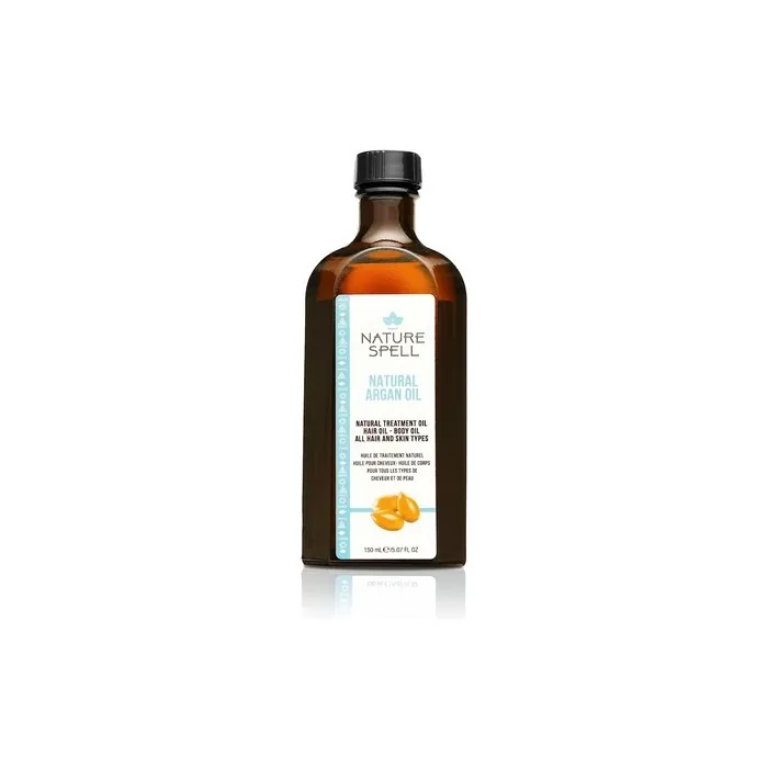 Nature Spell Argan Oil for Hair and Body 150ml - Targets Split Ends - Helps Eliminate Scars - For all Hair and Skin Types