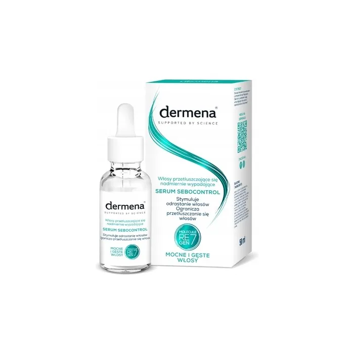Dermena Supported By Science Sebocontrol Serum For Oily And Excessively Shedding Hair 50 Ml
