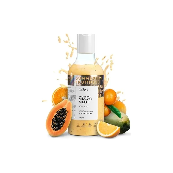 So!Flow Smoothing Shake Papaya & Orange with Argania Spinosa Oil for Silky-Smooth Skin - Revitalizing Shower Bliss