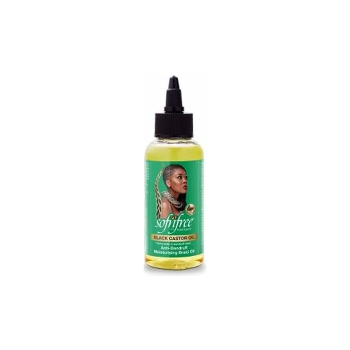 Sof 'N Free Black Castor Oil Antidandruff Moisturising Braid Oil 100ml