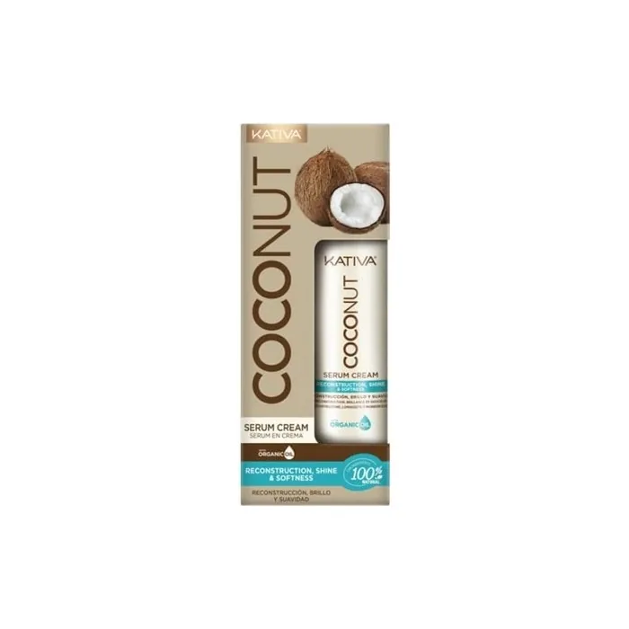 Kativa Coconut Oil Serum in Restorative and Shiny Cream 200ml