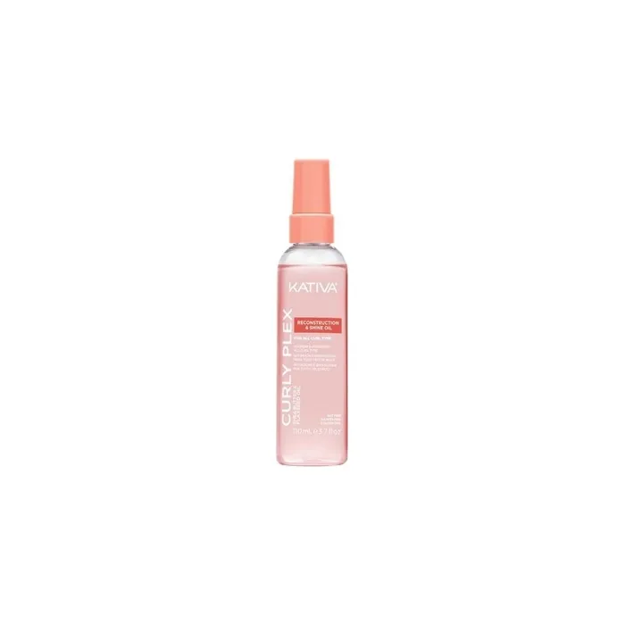 Kativa Curly Plex Reconstruction And Shine Oil 110ml - Professional Hair Care