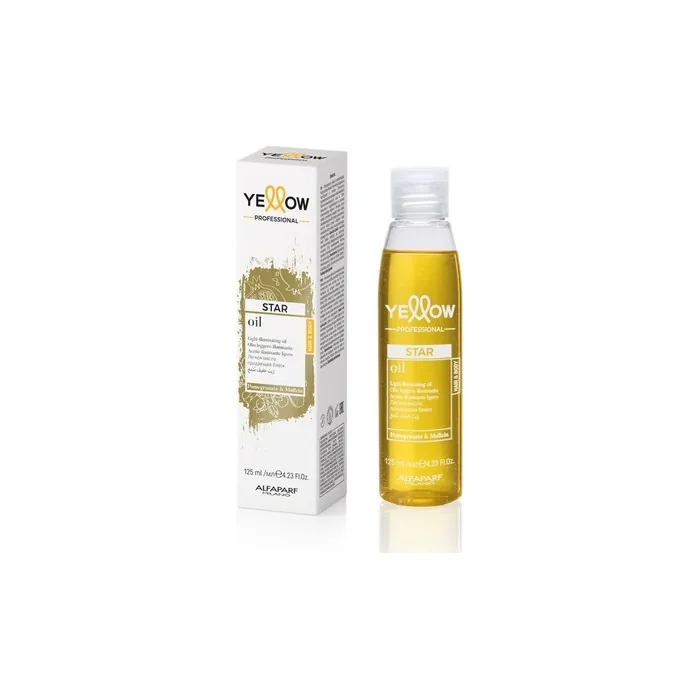 Star Oil Hair & Body Light Highlighter Oil 125ml Yellow Professional