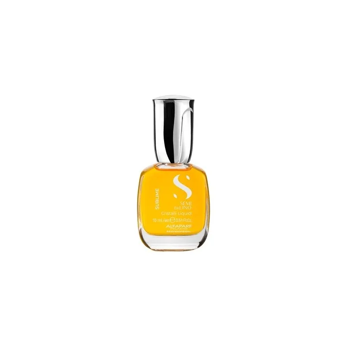 Alfaparf Milano Semi di Lino Sublime Cristalli Liquidi Hair Oil with Thermal Protection 0.51 fl. oz. - Vegan Formula