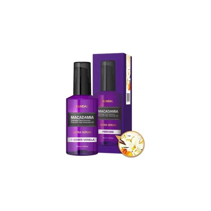 Kundal Macadamia Hair Serum Amber Vanilla 100ml