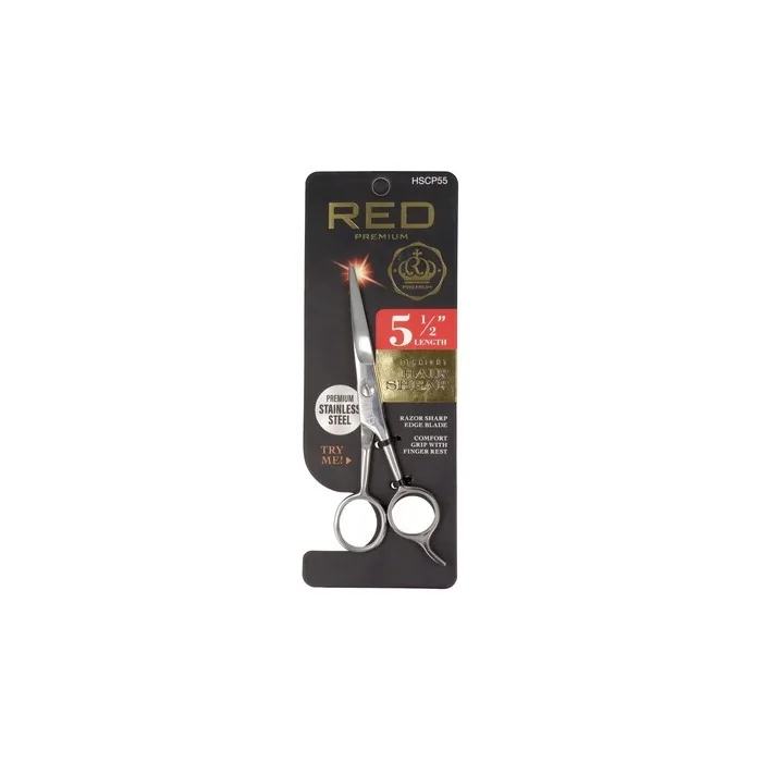 Red Kiss Premium Straight Hair Shear 55 Professional Hair Cutting Tool