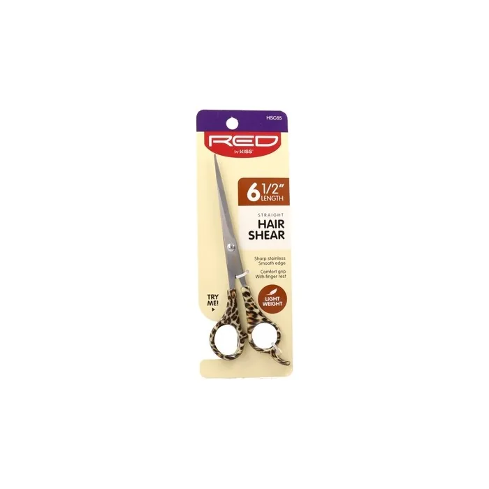 Red Kiss Straight Hair Shear 65 Animal Print