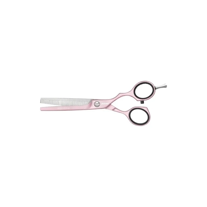 Jaguar White Line Pastel Plus 40 Offset Texturing Scissors 5.5-Inch Rose