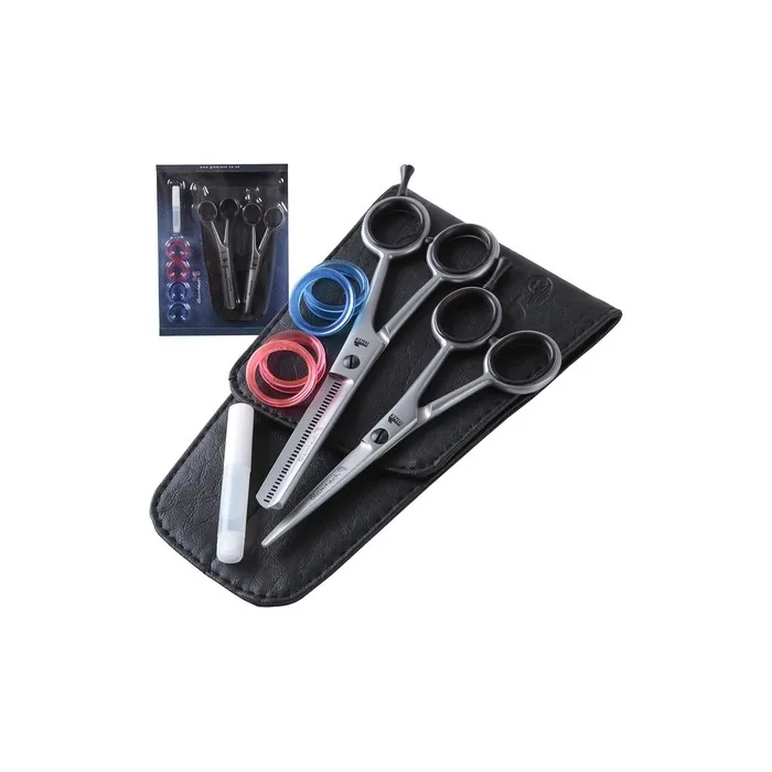 Glamtech One Scissor and Thinner Set 5.5 inch Professional Hairdressing for Cutting Thinning