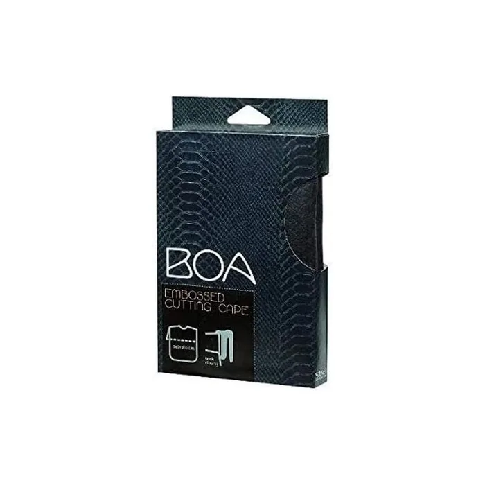 Sibel BOA Hair Cutting Cape with Hook Closure Black