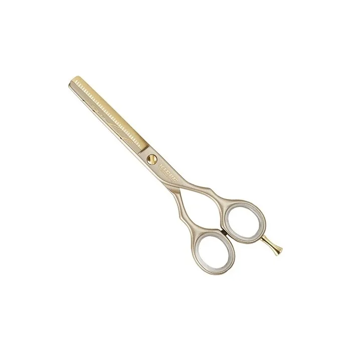 Professional Thinning Scissors Luxury Gold Half Blade 55 Inches Pine 100 Made In Italy