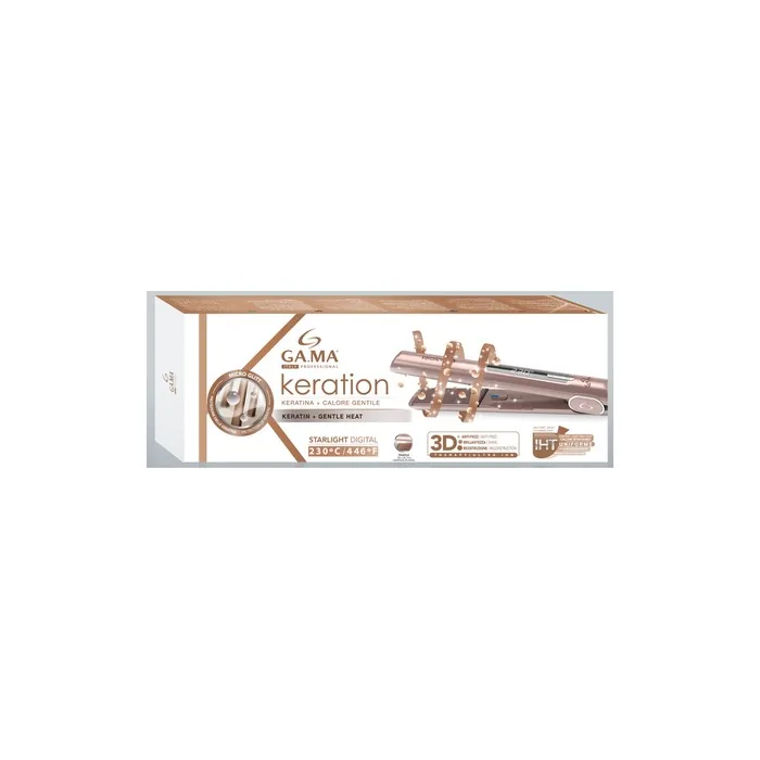 Gama Starlight Keration Gi0108 Professional Hair Straightener With Ceramic Plates