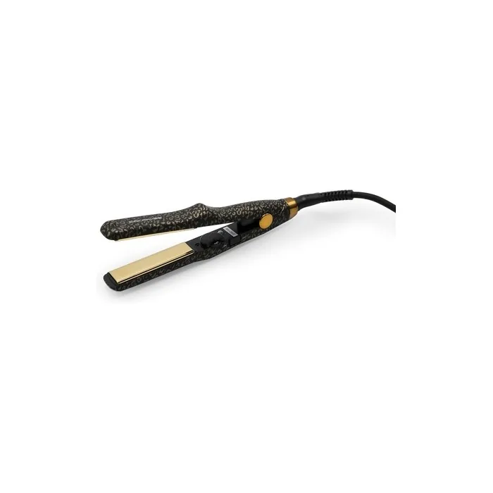 CORIOLISS C Trip Mini Hair Straighteners for Women Titanium Curler and Straighteners for Fine Hair Professional Iron with Temperature Control Leopard Gold