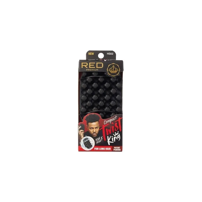 Red by Kiss Bow Wow X Twist King Luxury Twist Styler Washable and Durable Twist Brush for Afro Curl Mini