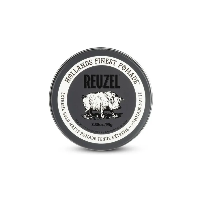 Reuzel Pink Extreme Hold Matte Pomade - Strongest All Day Hold, Water Soluble
